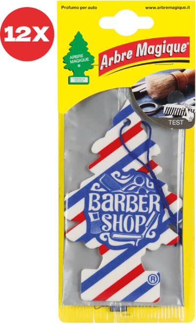 12 stuks Kapperszaak Arbre Magique Geurboom luchtverfrisser voor in de auto Barbershop – Car Parfum – Geurboompje – Geurbooster – Wonderboom – Geurverfrisser – Nieuwe Auto – Autogeur – Autoparfum – Geurblad