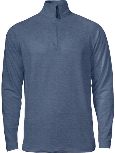 Cutter & Buck Coos Bay Half Zip Heren 358400 - Leisteen Blauw Mel. - M