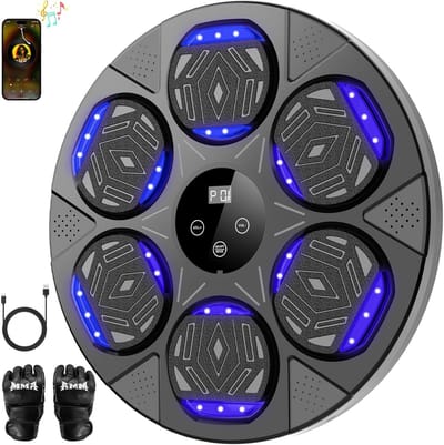 Muziek Boksmachine voor Thuis en Kantoor - Bluetooth Boksen Trainingsapparaat met Handschoenen