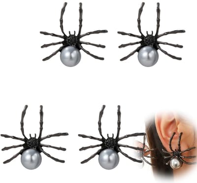 Dailygoods- Spinnenoorbellen 3D-ontwerp - Halloweenoorbellen - Oorbellen voor dames - Oorbellen voor kinderen - Lichtgewicht - Hoogwaardig materiaal