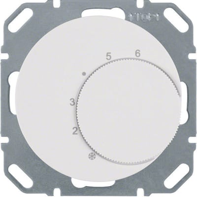 Hager Berker thermostaat met omschakelcontact wit R1 R3 - 20262089 - E3K57
