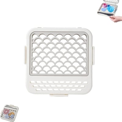 1 stuk - Siliconen opbergzak voor de vaatwasser - Opbergmandje van gaas voor de vaatwasser - Mandje voor kleine voorwerpen - Geschikt voor het wassen van kleine accessoires, speentjes, voorwerpen en serviesgoed