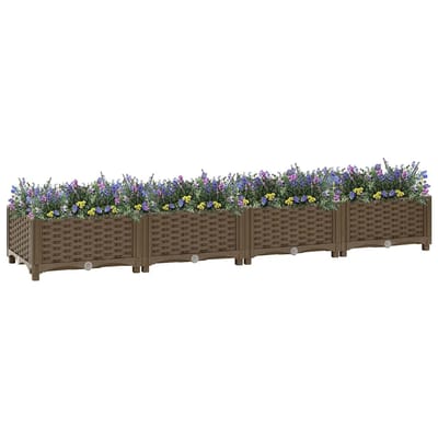 vidaXL - Plantenbak - verhoogd - 160x40x23 - cm - polypropyleen