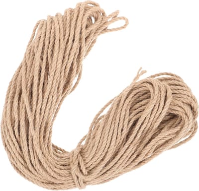 Klimtouw voor Katten - Krabpaal Touw - Kattenmeubels Repareren - Natuurlijk Sisal Materiaal - 50 Meter Lengte - Khaki
