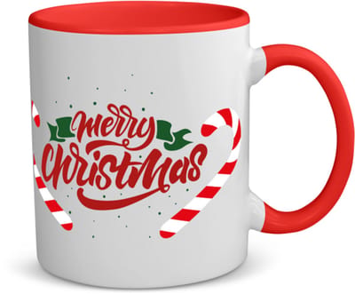 Akyol - kerst merry christmas koffiemok - theemok - rood - Kerstmis - kerst beker - winter - kerst - christmas - kerst cadeau - 350 ML inhoud