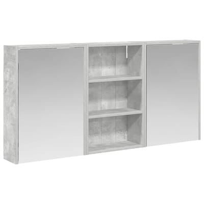 vidaXL Badkamerkastenset 3 st 126 x 16 x 62.5 cm Bewerkt hout