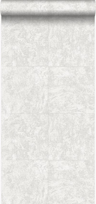 Origin Wallcoverings behang steen donker ivoor wit - 53 cm x 10.05 m - 347408