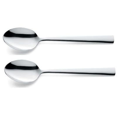 Amefa Moderno - 2-delige tafellepelset - hoogglans - zilverkleurig