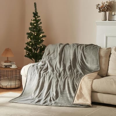 Elektrische deken - Warmtedeken - Gezellig warm - 10 warmtestanden - 200x150 cm - Lichtgrijs