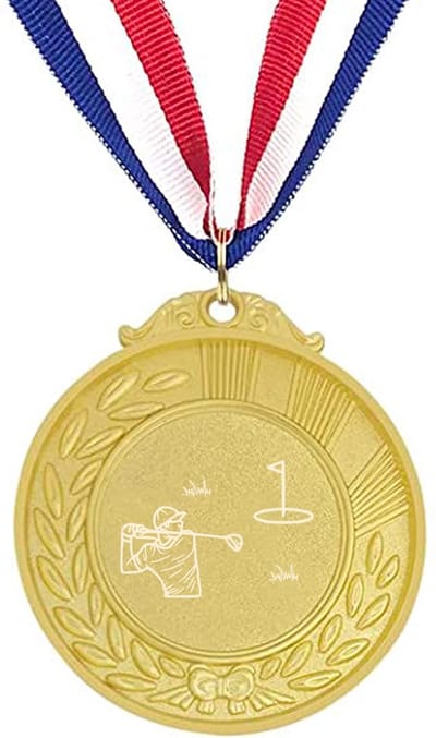 Akyol - golfclub medaille goudkleuring - Golf - de echt golf liefhebber - sport - golfclub - hobby - leuk cadeau voor een echte golfer