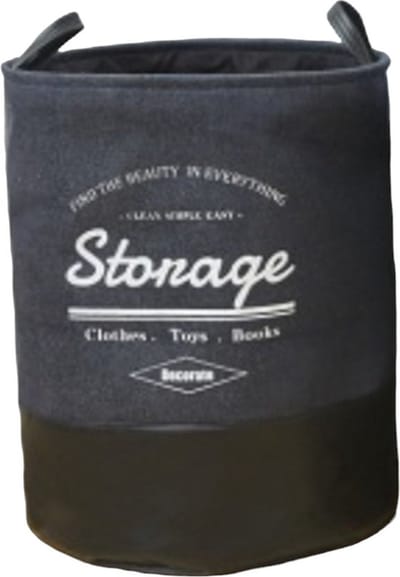 Engelse Stof met EVA Bodem Multifunctionele Mand - 40x50 cm- 63 L- Organizer voor Speelgoed, Kleding en Boeken Blauw - Zmart