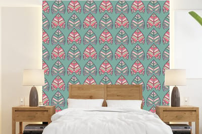 Behang - Fotobehang Patronen - Tribal - Retro - Breedte 220 cm x hoogte 240 cm