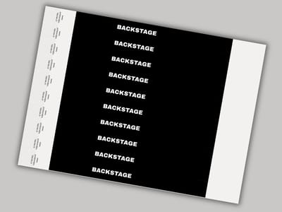 Tyvek Polsbandjes | Backstage Zwart | 50 Stuks