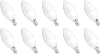 Spectrum Dimbare LED Kaarslamp E14 6W - 230V - 500 Lumen - 4000K Neutraal Wit - Natuurlijk Licht - Dimbaar - Energiezuinig - 10 stuks