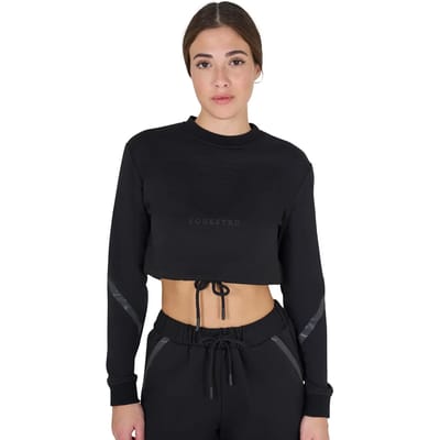 Dames cropped sweatshirt met ronde hals Equestro