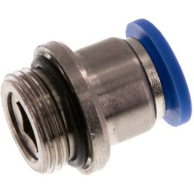 10mm x G3/8'' Messing/PA 66 Insteekfitting Buitendraad Binnenzeskant NBR [2 Stuks]