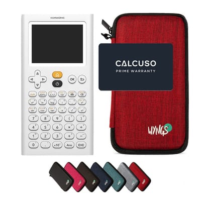 NumWorks incl. WYNGS Beschermhoes Rood - Grafische Rekenmachine - Basis Pakket
