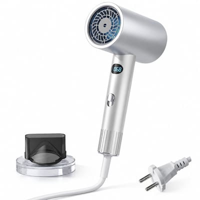 Snelle haardroger - 2000 W - koud en warm blazen met negatieve ionen - voor thuis, slaapzaal en salon - enkele concentratormond en geschenkverpakking mogelijk