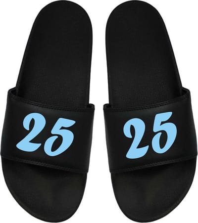 Cadeau Sint - Cadeau Kerst - Cadeau 25 jaar - Cadeau Badslippers - Badslippers - 25 jaar 48