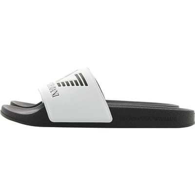 Emporio Armani Open Teen Slip-on Sandalen Heren schoeisel Zwart Wit XCP001XCC22Q737 39 black