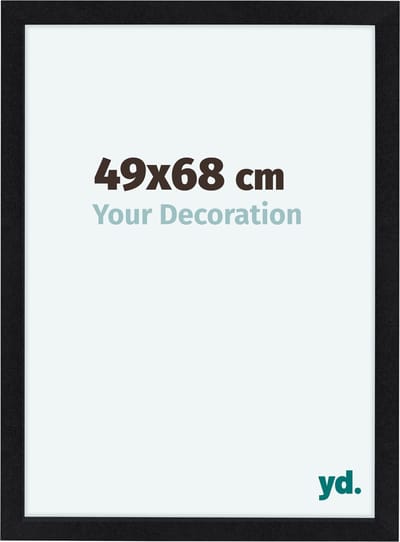 Your Decoration - Fotolijst 49x68 cm - MDF - Zwart Mat - Como