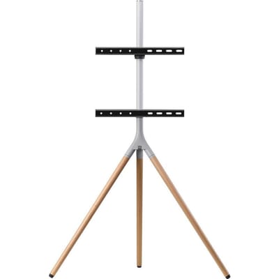One For All 65 TV Stand Tripod Oak & Silver grey TV-standaard 81,3 cm (32) - 165,1 cm (65) Zwenkbaar, In hoogte verstelbaar, Vloerstandaard