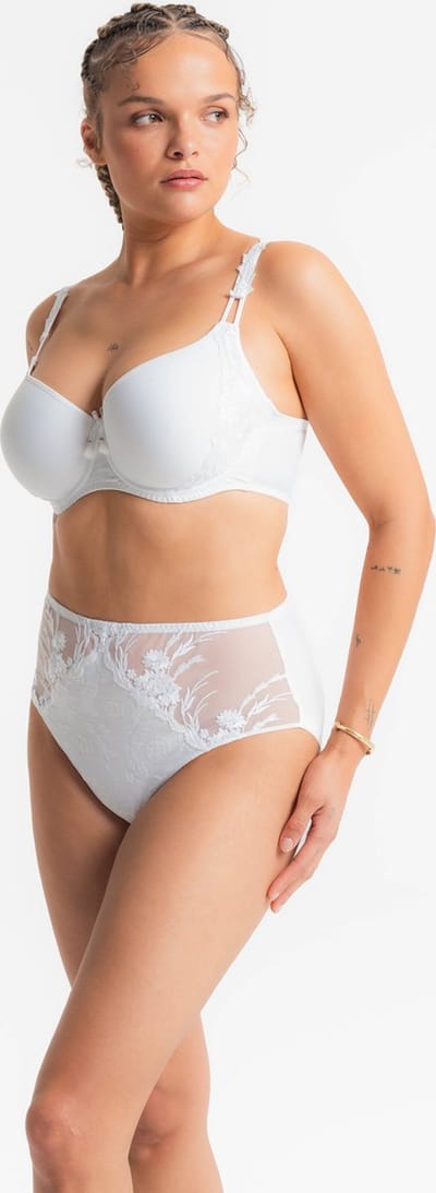 Louisa Bracq - Nympha Hoge Slip - maat 42 - Wit