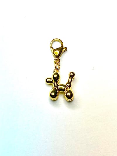 bedel ballon hond kleur goud - charm balloon dog collor gold - stainless steel - waterproof - incl sluiting - cadeau - dames - vrouw - moeder - dochter