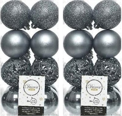 Kerstballenset - 32 stuks - 6cm - Kunststof