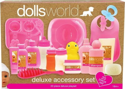 Poppen Accessoireset - Speelgoed Set - Rollenspel Stimuleren - 20 Delige Set - 0.02 x 0.02 x 0.02 cm - Meerkleurig