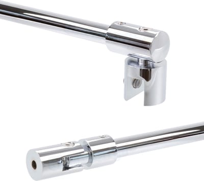 Bohle (5420165) stabilisatiestang douchewand - Lengte 121 cm (op maat in te korten) - Chroom