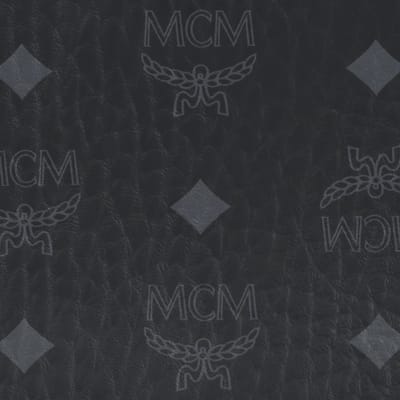 MCM Aren Klassiek Monogram Print Verstelbare Schouderband Gecoat Canvas en Leer Middelgrote Crossbody Tas Uniseks Crossbody Tas Zwart MMRDSTA01BK001 Basic Set (Bag+Dust Bag) black