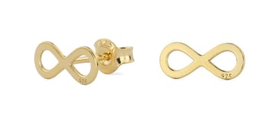 ARLIZI 2464 Oorbellen infinity oorstekers - verguld