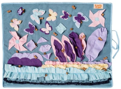 Lizzy & Lola - Snuffelmat hond - Denkspel - Purple Garden - 80 x 60 cm