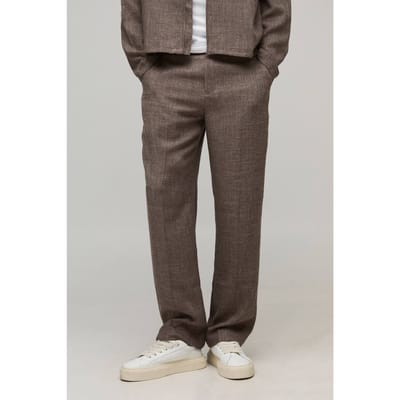 Relaxte Broek met Vaste Taille | Chocolate | Size 28