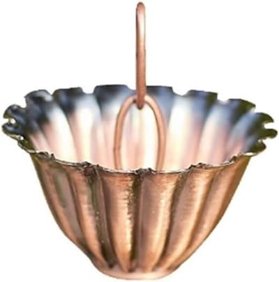 Regenketting - Regenpijp decoratie - Waterafvoer buiten - Gegalvaniseerd ijzer - 100 cm - Metaal