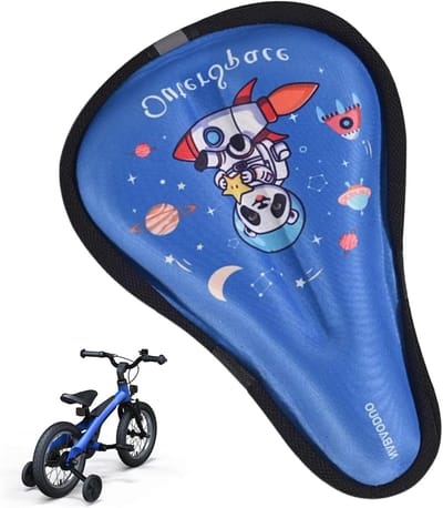 Fietszadel Kussen - Kinder Zadelhoes - Comfortabel Fietsen - Ventilatie en Demping - 15 x 22 cm - Blauw