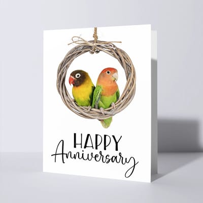 CAT'CHY Cards - wenskaart - jubileum - huwelijk - lovebird