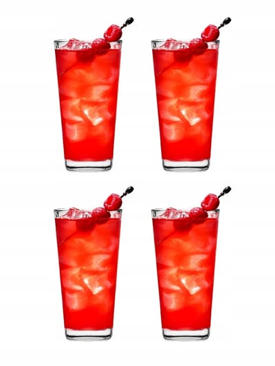 Set van 4 Hoge Glazen 350ml - Perfect voor Drankjes & Sappen