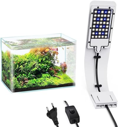 Ultra Dunne 10W LED Lamp voor Aquariums met Wit en Blauw Licht - Waterdicht IPX7 voor Vissen en Planten