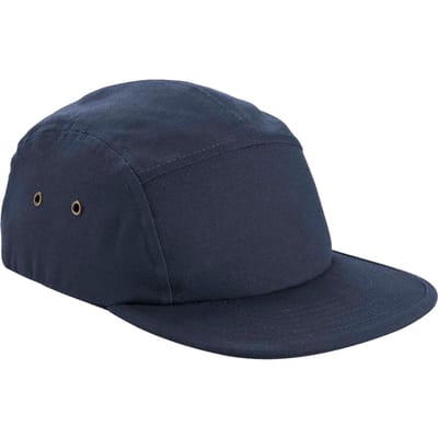 Beechfield Unisex Volwassen Biologisch Katoenen Honkbalpet met 5 Panelen (Marine Oxford)