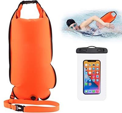 Waterdichte zwemboei en droogzak 20L voor open water sporters