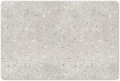 Placemats 45x30 cm - Placemat kunststof - 1 stuk - Tegels - Grijs - Design - Borden onderleggers - Decoratie voor op tafel - Keuken tafeldecoratie accessoires - Vinyl onderlegger - Tafelversiering