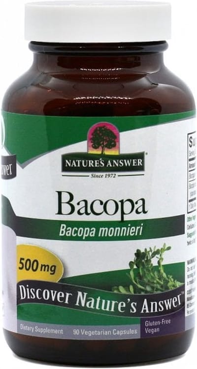 Bacopa Monnieri | Brahmi | Hoogwaardig | 90 capsules | Nature's Answer