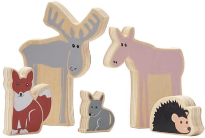 Kid's concept set 5 houten diertjes Edvin