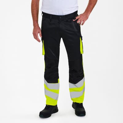 Engel Safety Light werkbroek 2547-319 - Black / Hi-vis Yellow - 42