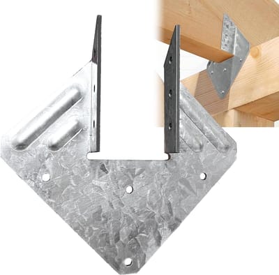 Hurricane Ties Set - Verstevigingsbeugels - Bouw Stabiliteit - Warmbad Verzinkt Staal - 22 Stuks 13m - Zilver