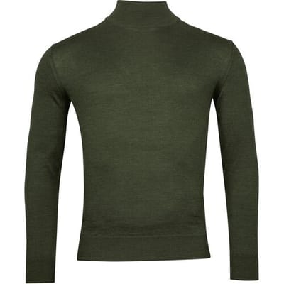 Baileys Trui Merino High Turtleneck Single Knit Groen / male