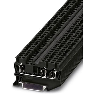 Phoenix Contact 3037342 Doorgangsserieklem 5.2 mm Spanveer Zwart 50 stuk(s)