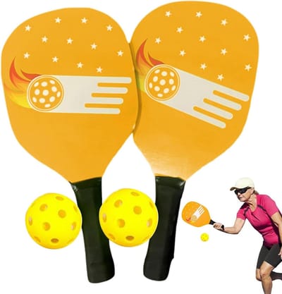 Pickleball Paddle Set - Sportuitrusting - Buiten Spelen - Honingraatkern Technologie - 2 Peddels 2 Ballen - Niet Gespecificeerd